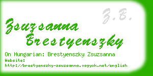 zsuzsanna brestyenszky business card